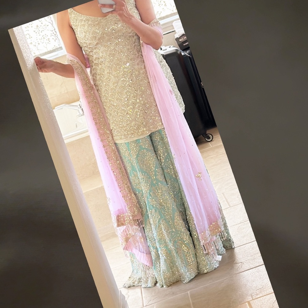Seema Gujral Indian Pakistani Sharara Gharara set $2800